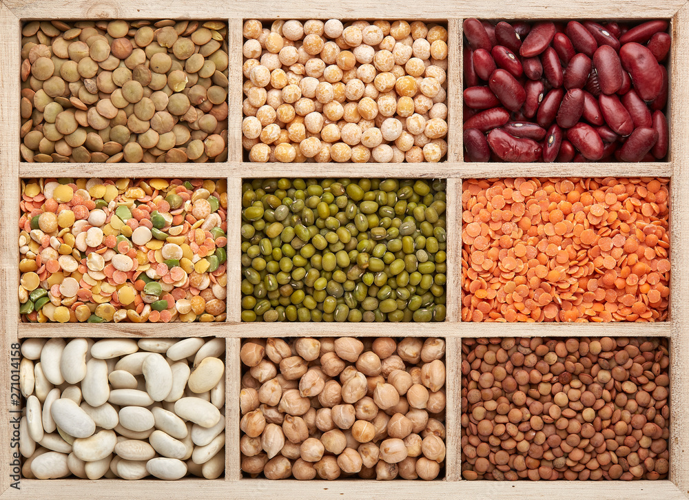 Background of different dry legumes (beans). Background of different dry legumes (beans).