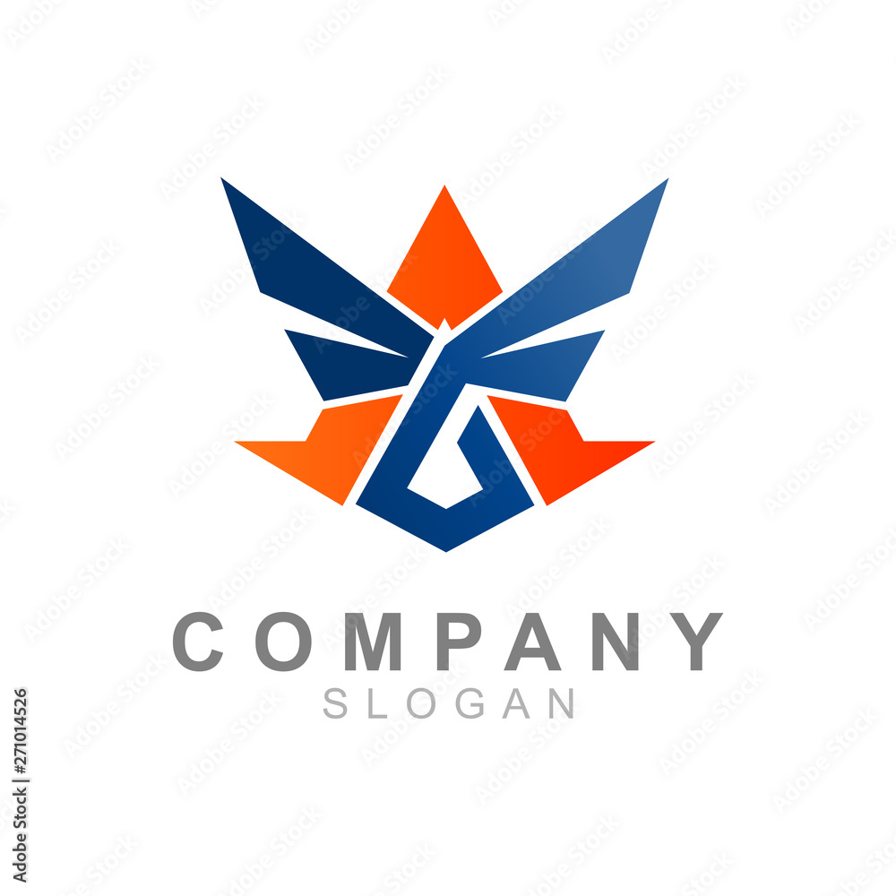 letter A logo with wings and simple appearance, airplane icon, star logo with simple design letter A logo with wings and simple appearance, airplane icon, star logo with simple design