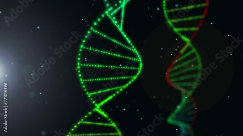 DNA and medical and technology background. Health and science icon.