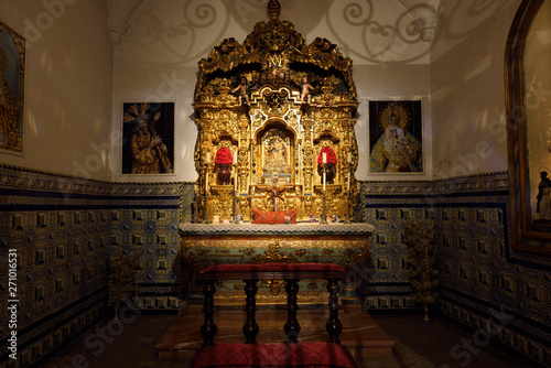 Matador chapel Blessed Virgin Mary Our Lady of Charity at the Seville bullring photo