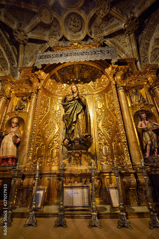 Chapel of Immaculate Mary Cieguecita in Saint Mary of the See Cathedral in Seville