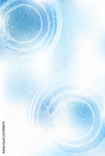 渦巻　水　暑中見舞い　背景