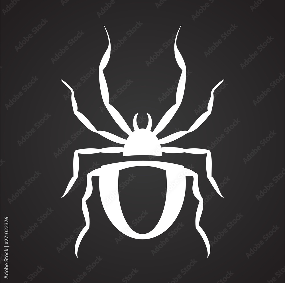 Spider related icon on background for graphic and web design. Simple illustration. Internet concept symbol for website button or mobile app. Spider related icon on background for graphic and web design. Simple illustration. Internet concept symbol for website button or mobile app.