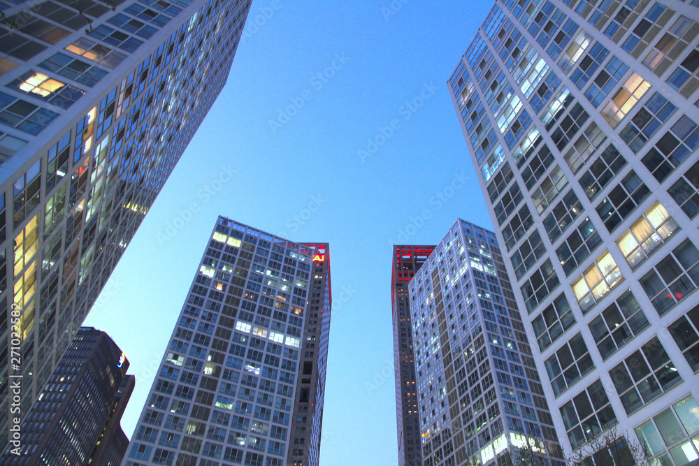 Εκτύπωση καμβά Modern Skyline of Beijing - the Capital of China