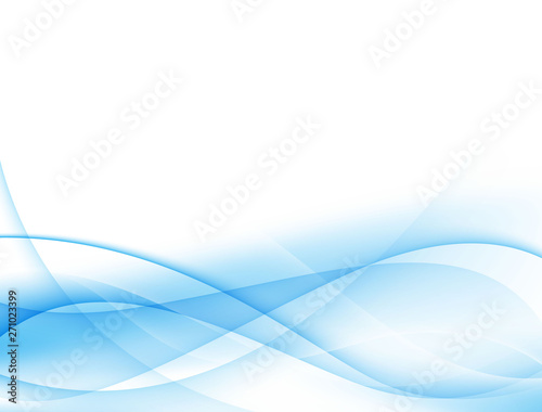 Abstract blue and white wave background