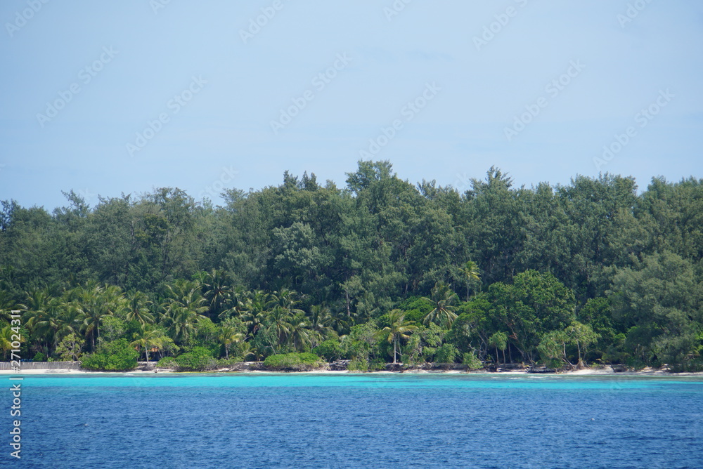 tropical island in the sea -  papua new guinea