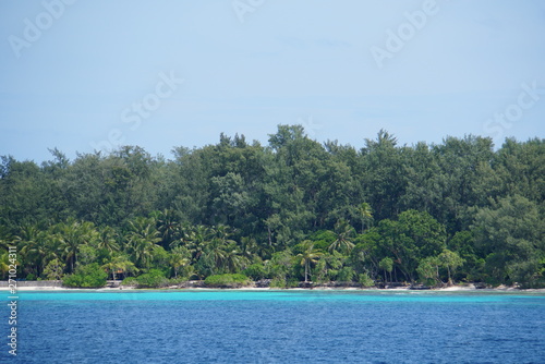 tropical island in the sea - papua new guinea