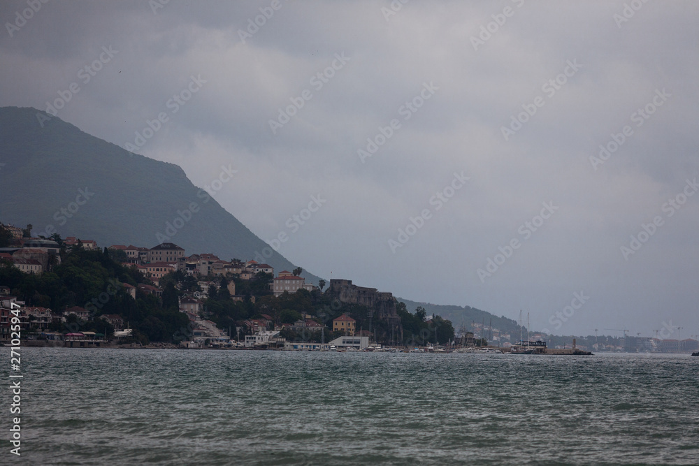 view of Herceg Novi from Igalo. Montenegro