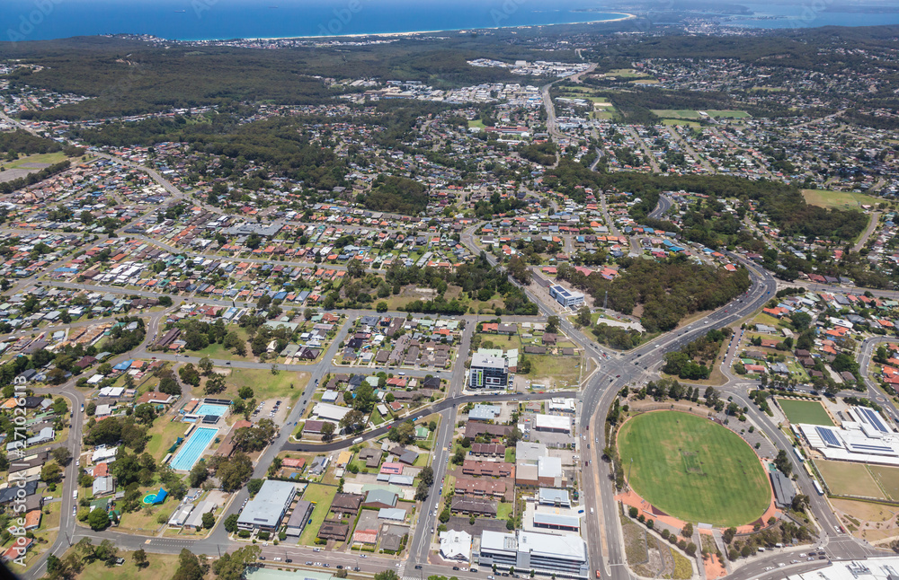 Charlestown and Suburbs Aerial View - Newcastle Australia