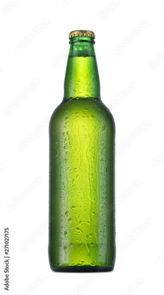 green bottle of beer isolated on white background green bottle of beer isolated on white background