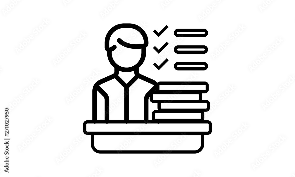 Planning icon for human resources and project management Planning icon for human resources and project management