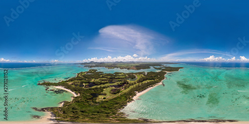 ile aux cerfs 360 panorama