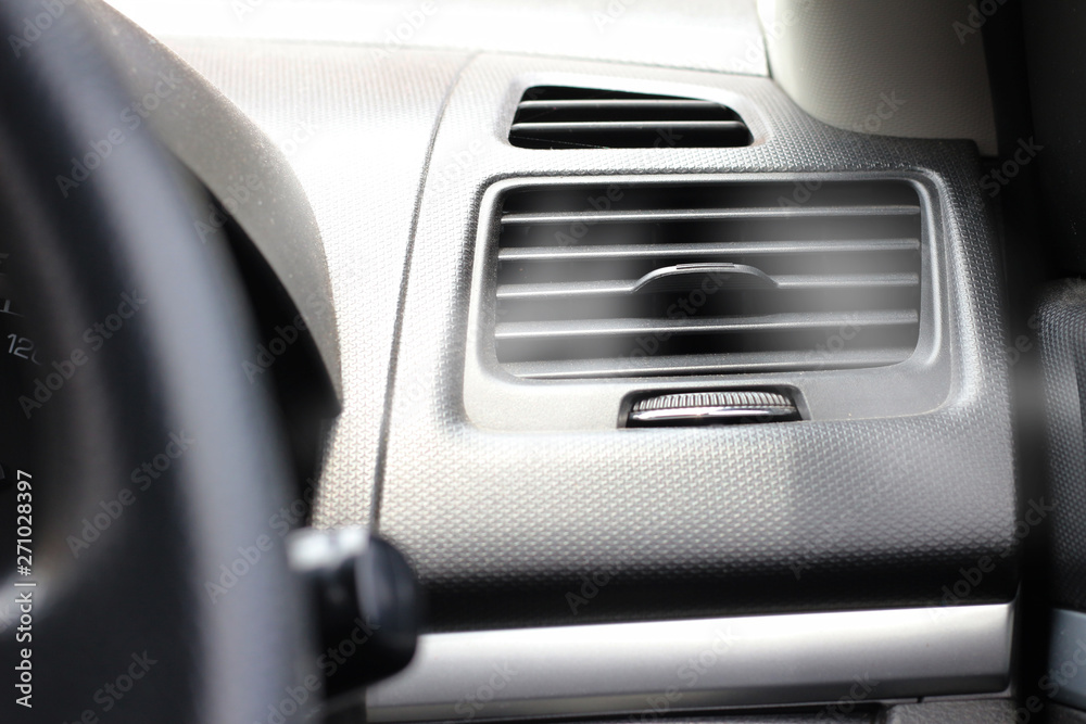 Interior of car air conditioner