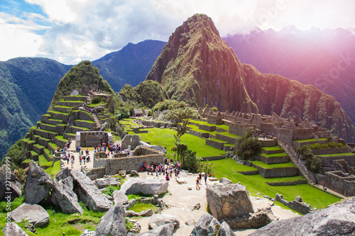 Machu Picchu, A UNESCO World Heritage Site in 1983. One of the New Seven Wonders of the World in Peru.