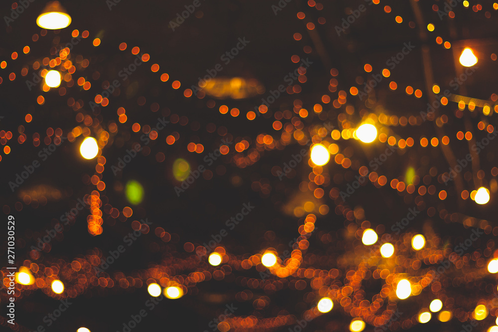 Bokeh lights line background from a night  of hall wedding.  Stock Photo | Adobe Stock