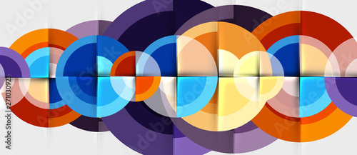 Geometric design abstract background - circles