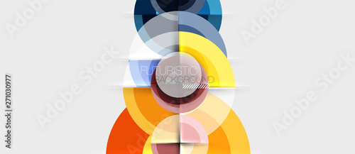 Circular geometrical design template
