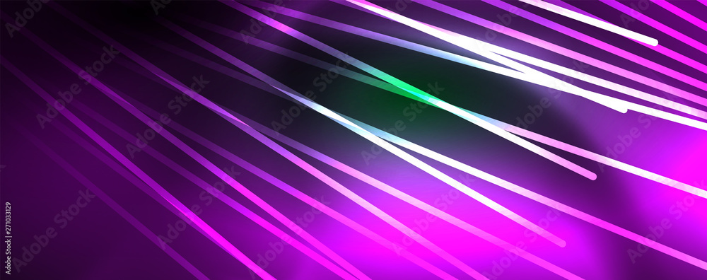 Vector neon light lines concept, abstract background Vector neon light lines concept, abstract background