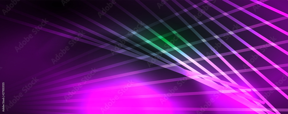 Vector neon light lines concept, abstract background Vector neon light lines concept, abstract background