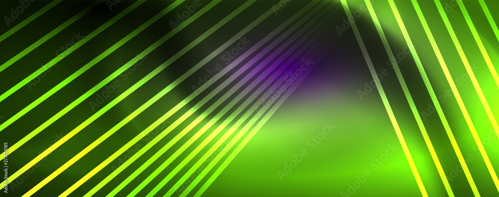 Color light with lines, outer space background, bright rays Color light with lines, outer space background, bright rays