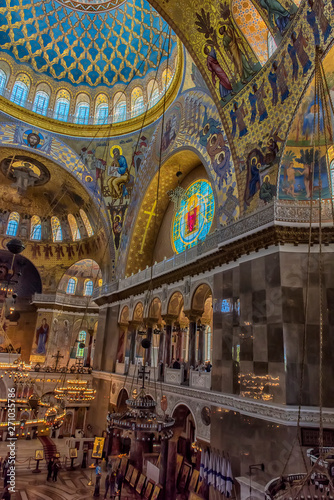 St. Nicholas Cathedral, and more specifically Kronstadt Naval Cathedral in the name of St. Nicholas the Wonderworker. Interiors inside the temple