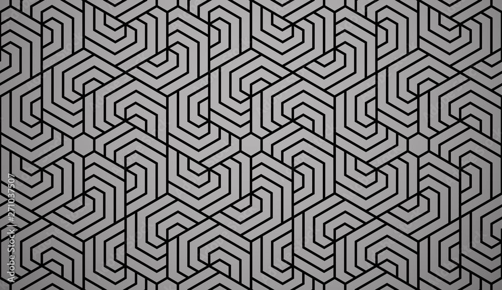 Abstract geometric pattern with stripes, lines. Seamless vector background. Black ornament. Simple lattice graphic design Abstract geometric pattern with stripes, lines. Seamless vector background. Black ornament. Simple lattice graphic design