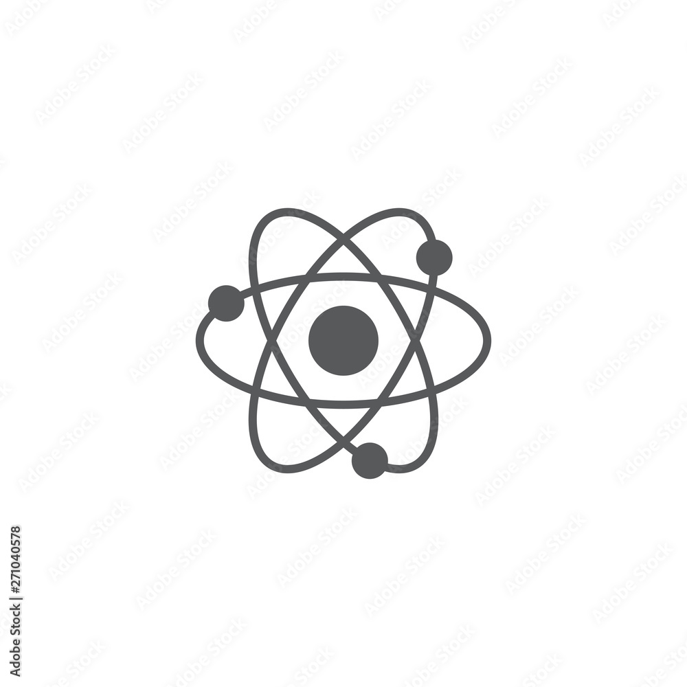 atom vector icon concept, isolated on white background atom vector icon concept, isolated on white background