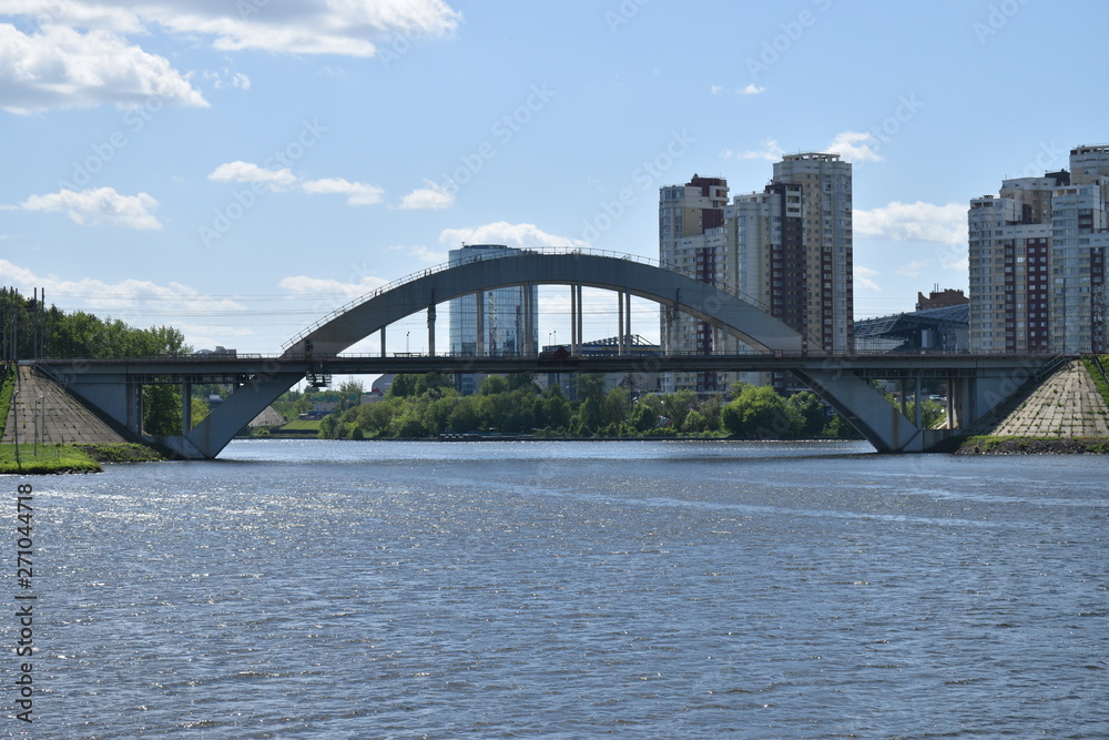 Naklejka premium Khimki bridge