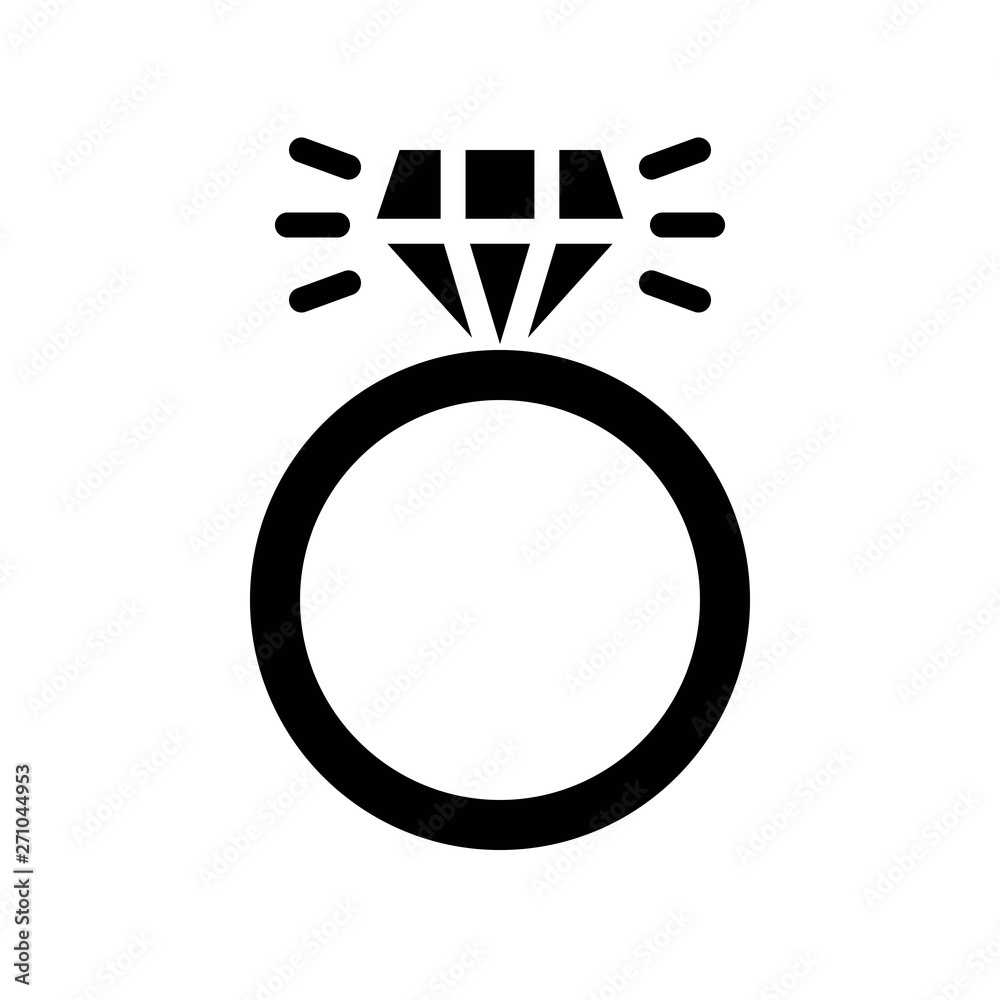 Ring vector illustration, Isolated solid style icon Ring vector illustration, Isolated solid style icon