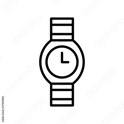 Watch vector illustration, Isolated line style icon