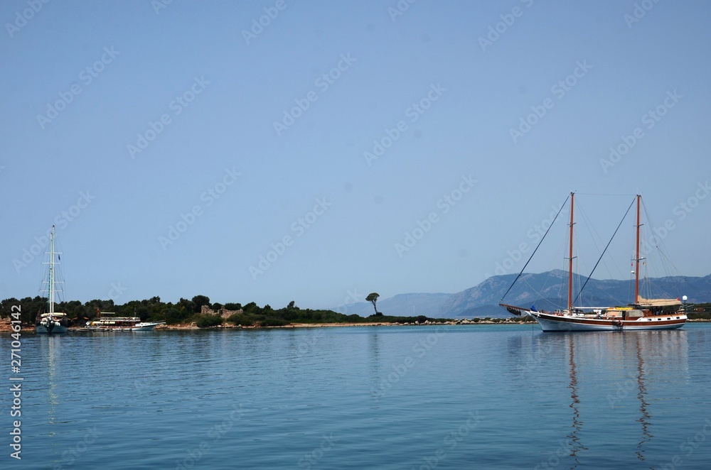 Obraz premium Sedir Adasi : île de Cléopâtre (Golfe de Gokova- Turquie)