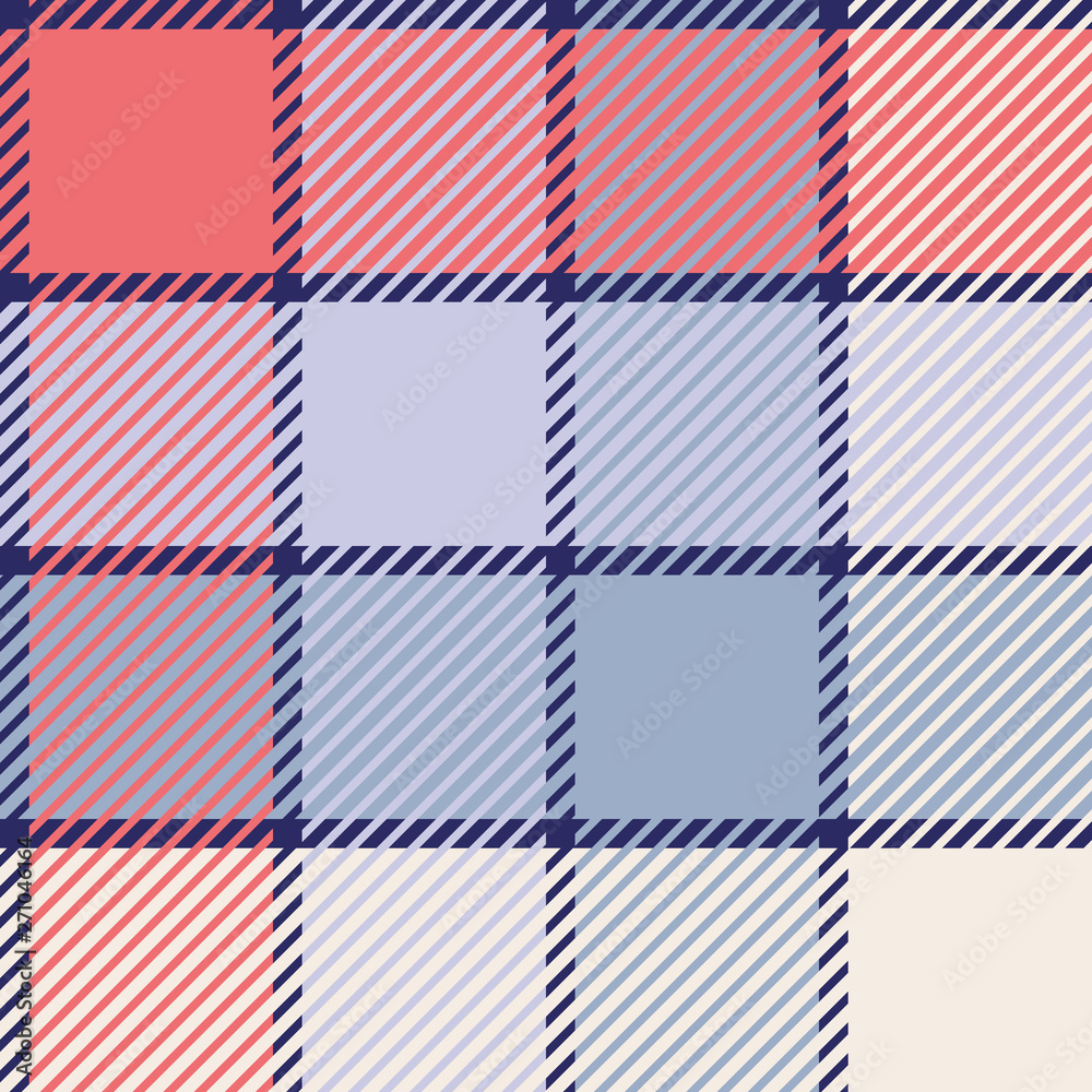 Plaid or tartan vector is background or texture in many color Plaid or tartan vector is background or texture in many color