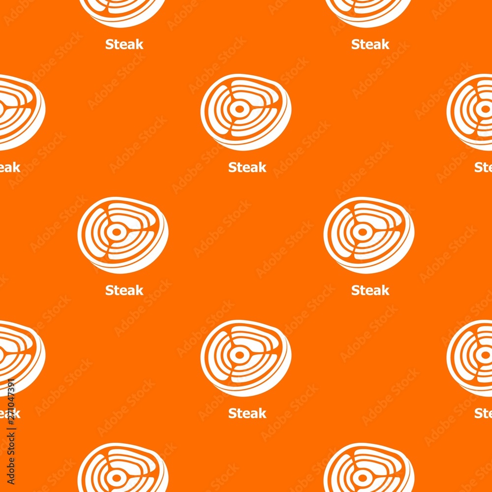 Steak pattern vector orange for any web design best Steak pattern vector orange for any web design best