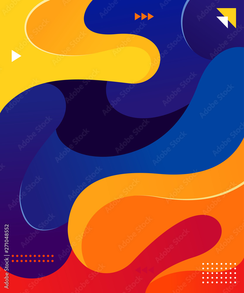colorful fluid background vector graphic element