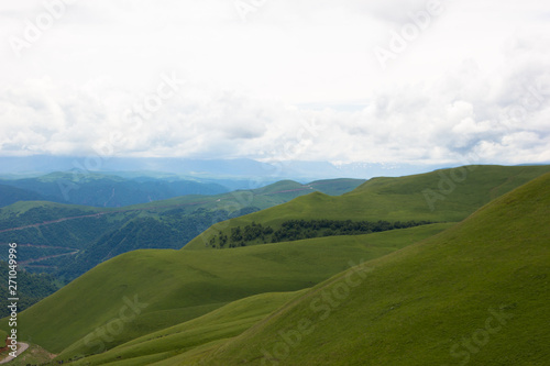  hillside landscape with clouds