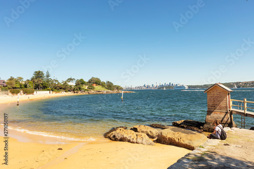 Pristine Camp Cove beach in Watson's Bay near Sydney, Australia. photo