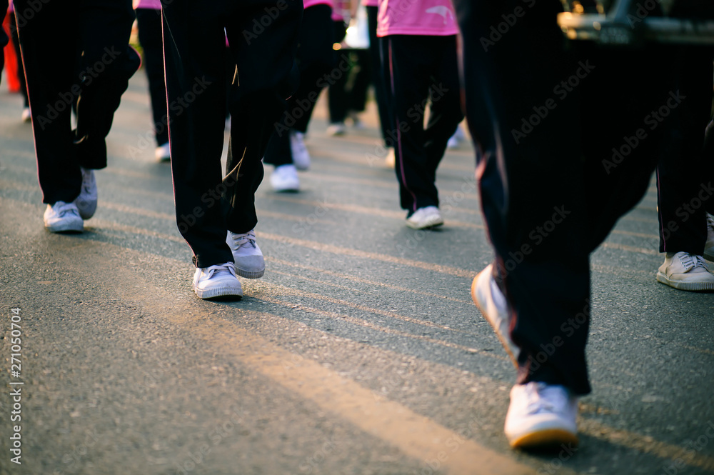 Parade on the school's annual sports day Parade on the school's annual sports day