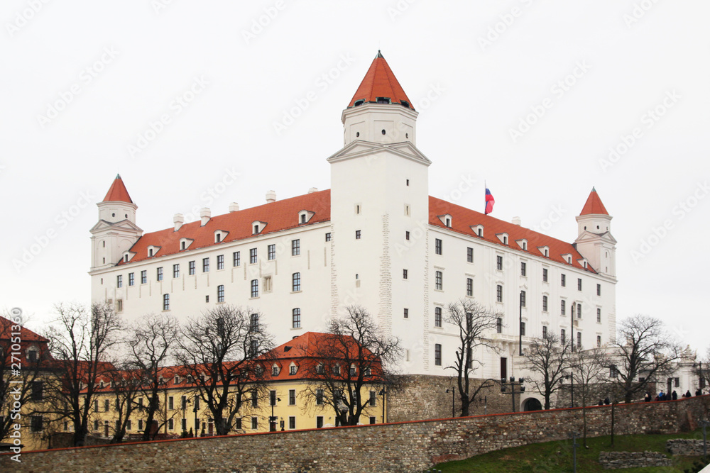 Bratislava castle and the city panorama, Slovakia Bratislava castle and the city panorama, Slovakia
