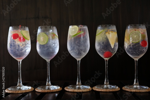 gin tonic cocktail 