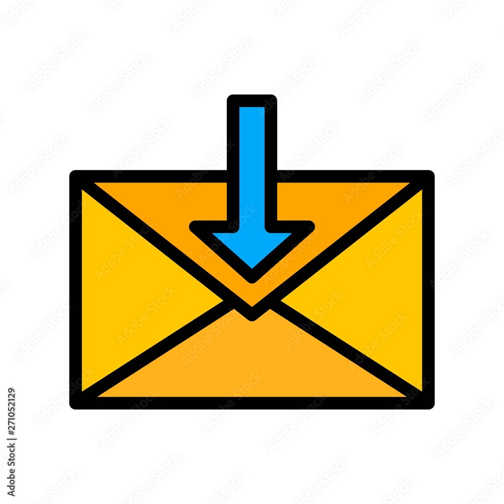 Email vector, Social media filled editable stroke icon Email vector, Social media filled editable stroke icon