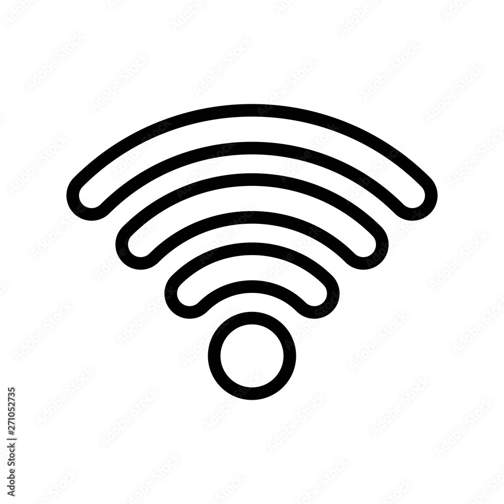 WIFI vector, Social media line style icon WIFI vector, Social media line style icon