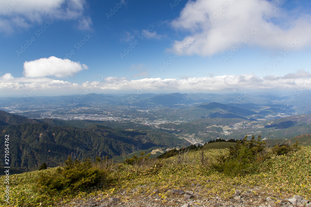 Naklejka premium 富士見台高原からの眺望/岐阜県中津川市