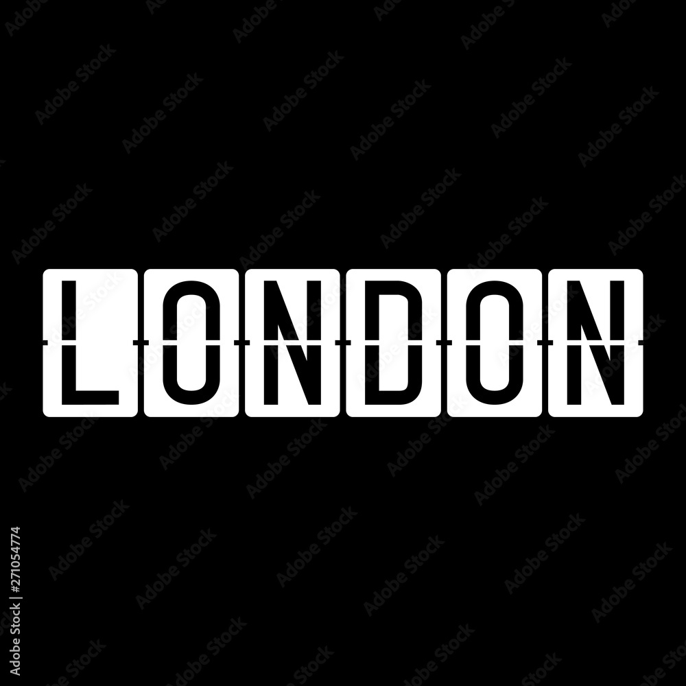 LONDON -  Vector illustration design for banner, t-shirt graphics, fashion prints, slogan tees, stickers, cards, poster, emblem and other creative uses