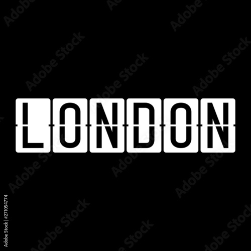 LONDON -  Vector illustration design for banner, t-shirt graphics, fashion prints, slogan tees, stickers, cards, poster, emblem and other creative uses