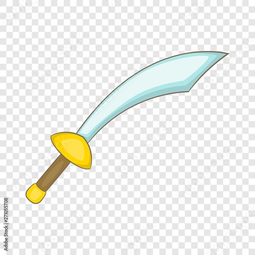 Saber icon. Cartoon illustration of saber vector icon for web design