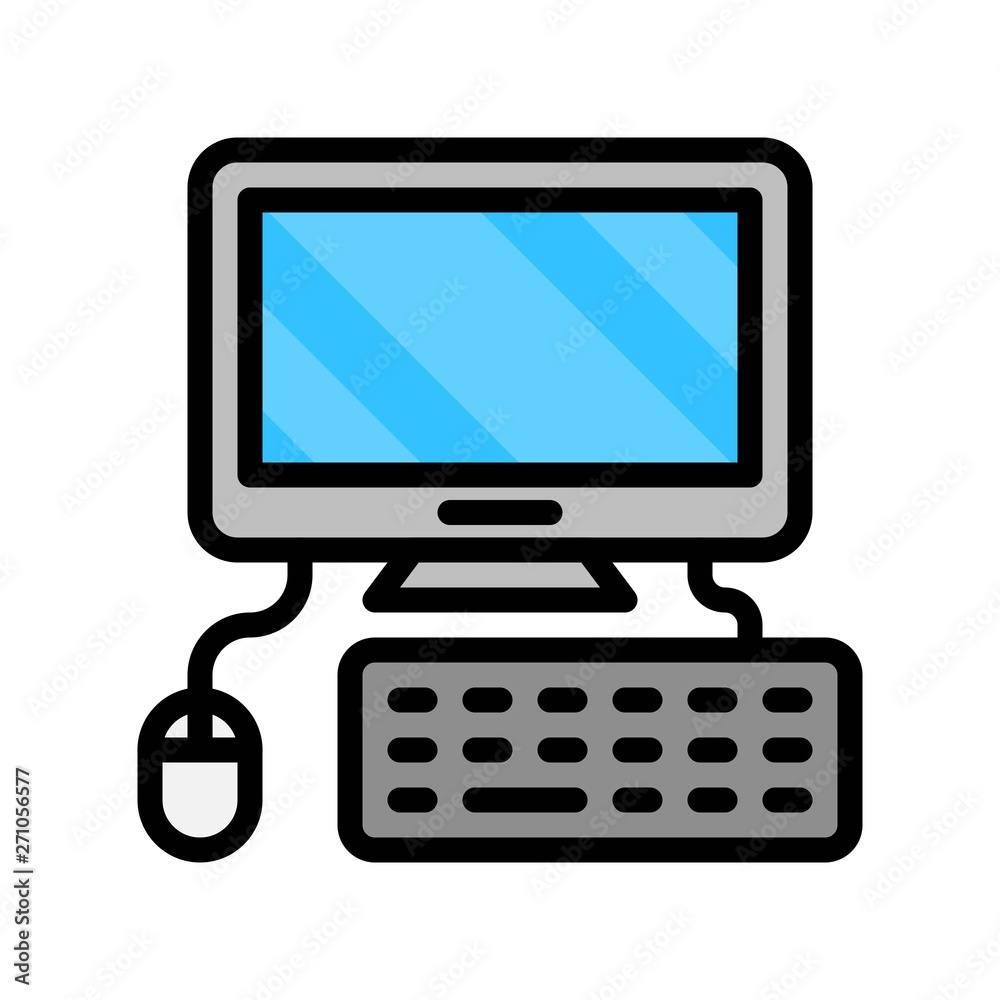 Computer vector, Electronic device filled icon editable stroke Computer vector, Electronic device filled icon editable stroke