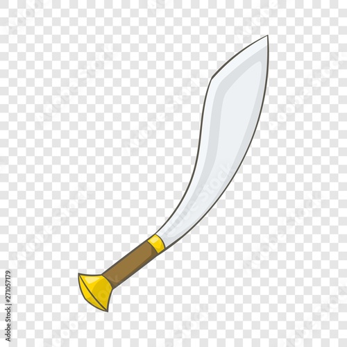 Arabian dagger icon. Cartoon illustration of arabian dagger vector icon for web design