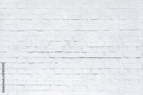 A white brick wall as texture, background