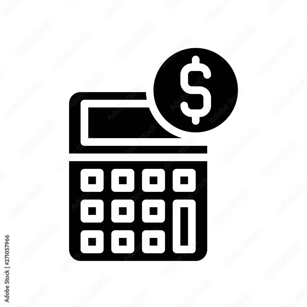 Calculator vector, Digital marketing solid style icon Calculator vector, Digital marketing solid style icon