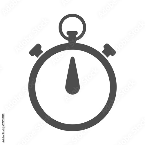 stopwatch vector icon isolated on white background. stopwatch flat icon for web, mobile and user interface design